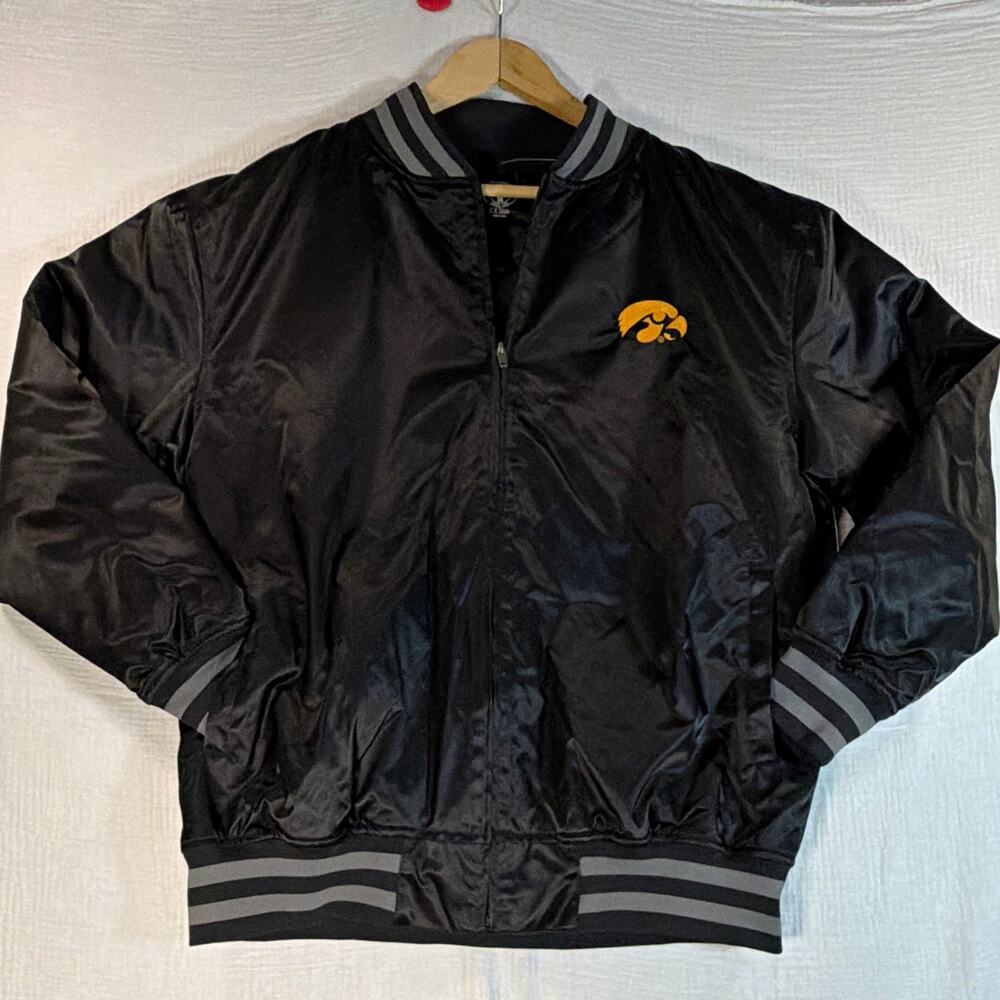 Rivalry Threads 91 Iowa Hawkeyes Black Full Zip Jacket Men’s Size M